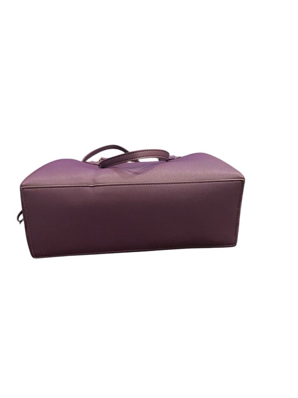 Nanette Lepore Luxe 3-Piece Satchel Set: Deep Plum & Gold  NWT - Picture 9 of 15